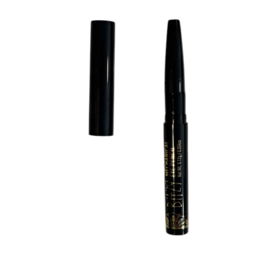 (2) Bitzy Mechanical Eye Pencil Eyeliner Glitter Crayon Sequin /Black Travel